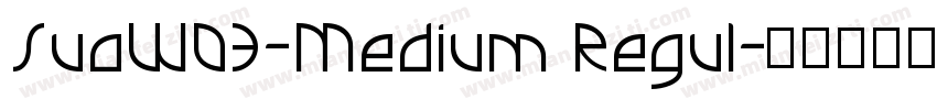 SuaW03-Medium Regul字体转换